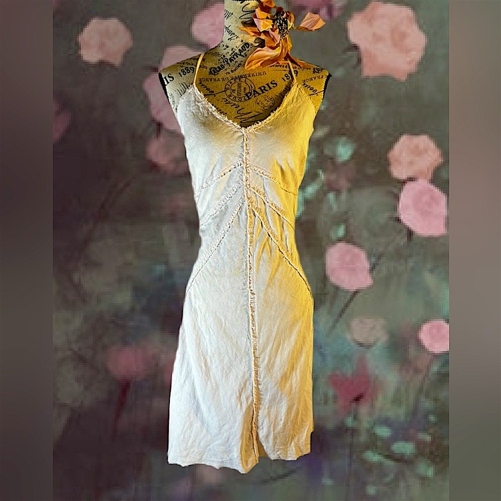 Adorable!Esprit pale peach colored halter dress small